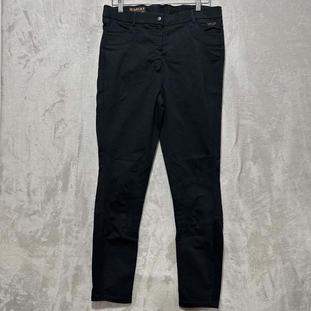 Ariat Pro Series Olympia Full Seat Breeches Pants Women's 36L Black Tapered Logo